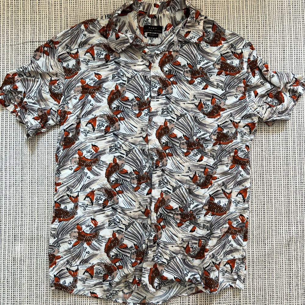 Zara printed button-up